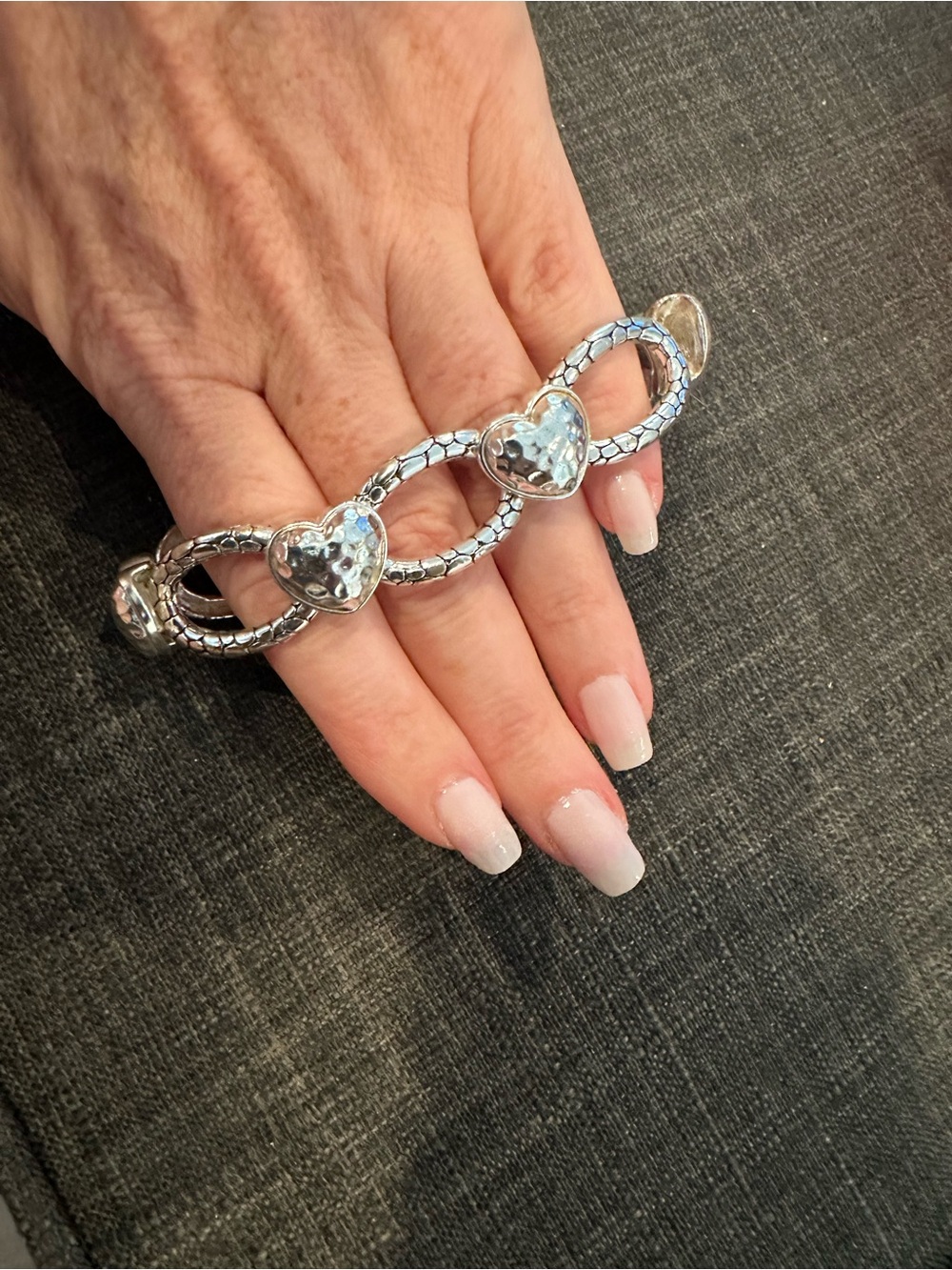 Silver Heart Bracelet